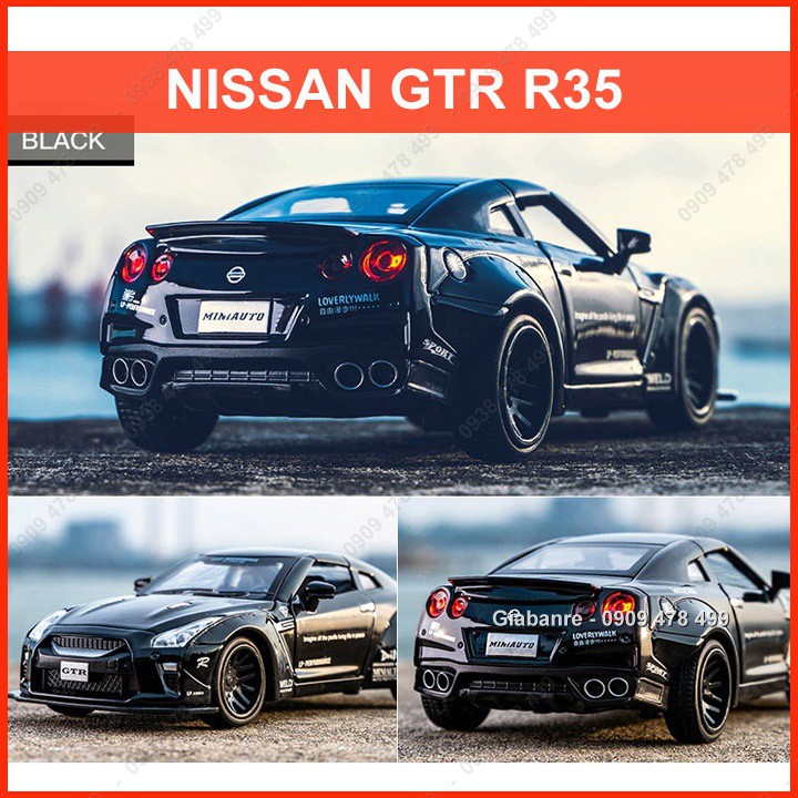 XE MÔ HÌNH SẮT TỈ LỆ 1:32 - NISSAN GTR LIBERTI WALK - 9830