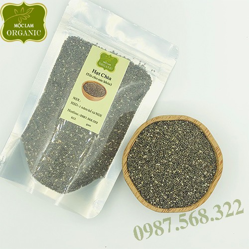 Hạt chia cao cấp giàu dinh dưỡng Mộc Lam Túi zíp 100g