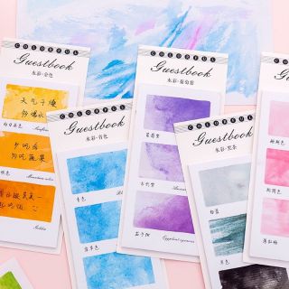 (Hình thật) Giấy note màu nước độc đáo