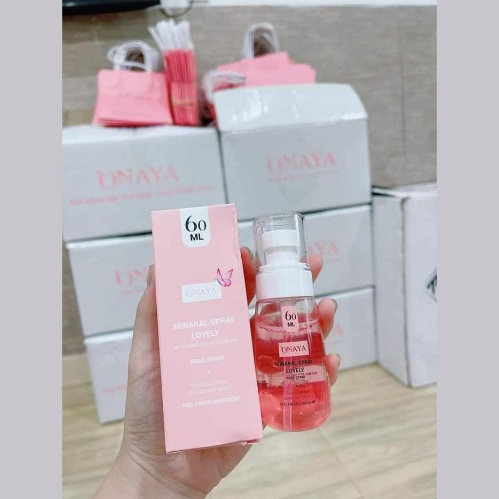 Xịt khoáng vùng kín nữ ONAYA 60ml chính hãng nước hoa vùng kín xịt thơm và vệ sinh vùng kín nữ SHOP 9999