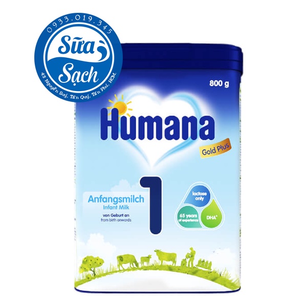 Sữa Humana Gold 1/2 800gr (Mẫu mới) Date mới