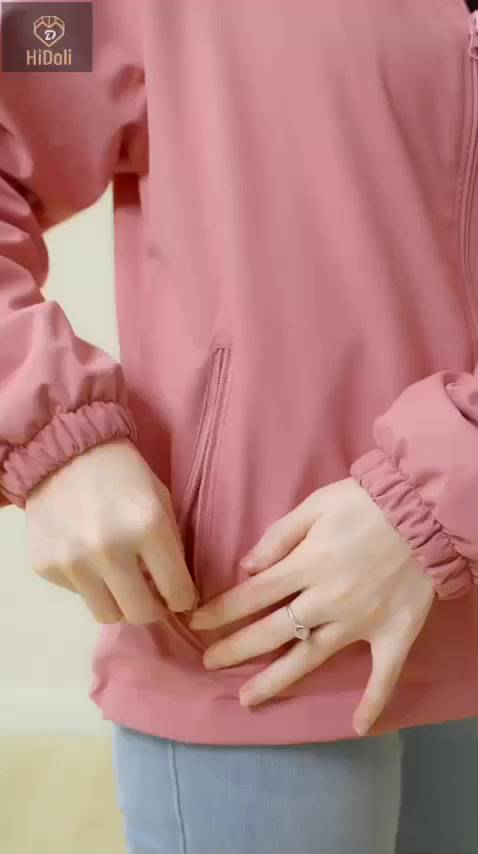 áo khoác gió nữ 2 lớp áo gió dù nữ lót lưới đẹp vải tráng bạc chống nước giữ ấm cơ thể vào thời tiết thu đông XUZI. | BigBuy360 - bigbuy360.vn