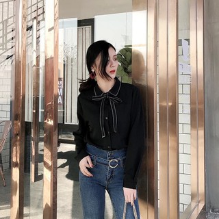 [Order] Sơ mi cách điệu cổ nơ