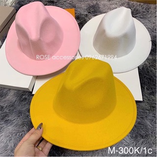 Mũ Nón Fedora cao bồi Dạ