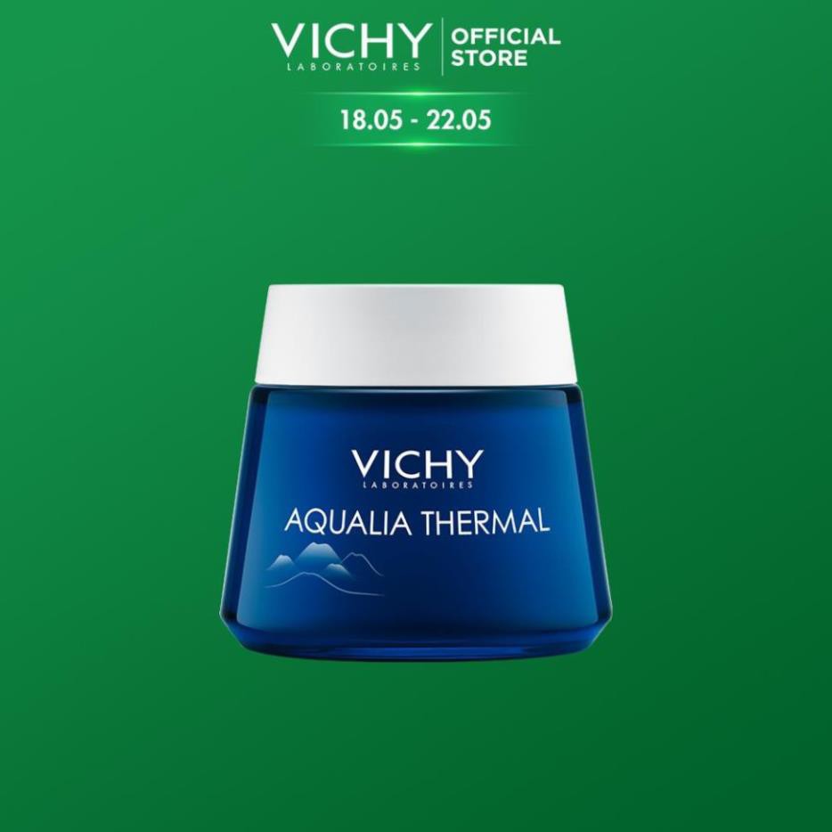 Bán buôn Mặt nạ ngủ dưỡng ẩm giúp làm sáng da Vichy Aqualia Thermal Night Spa 75ml ZKM