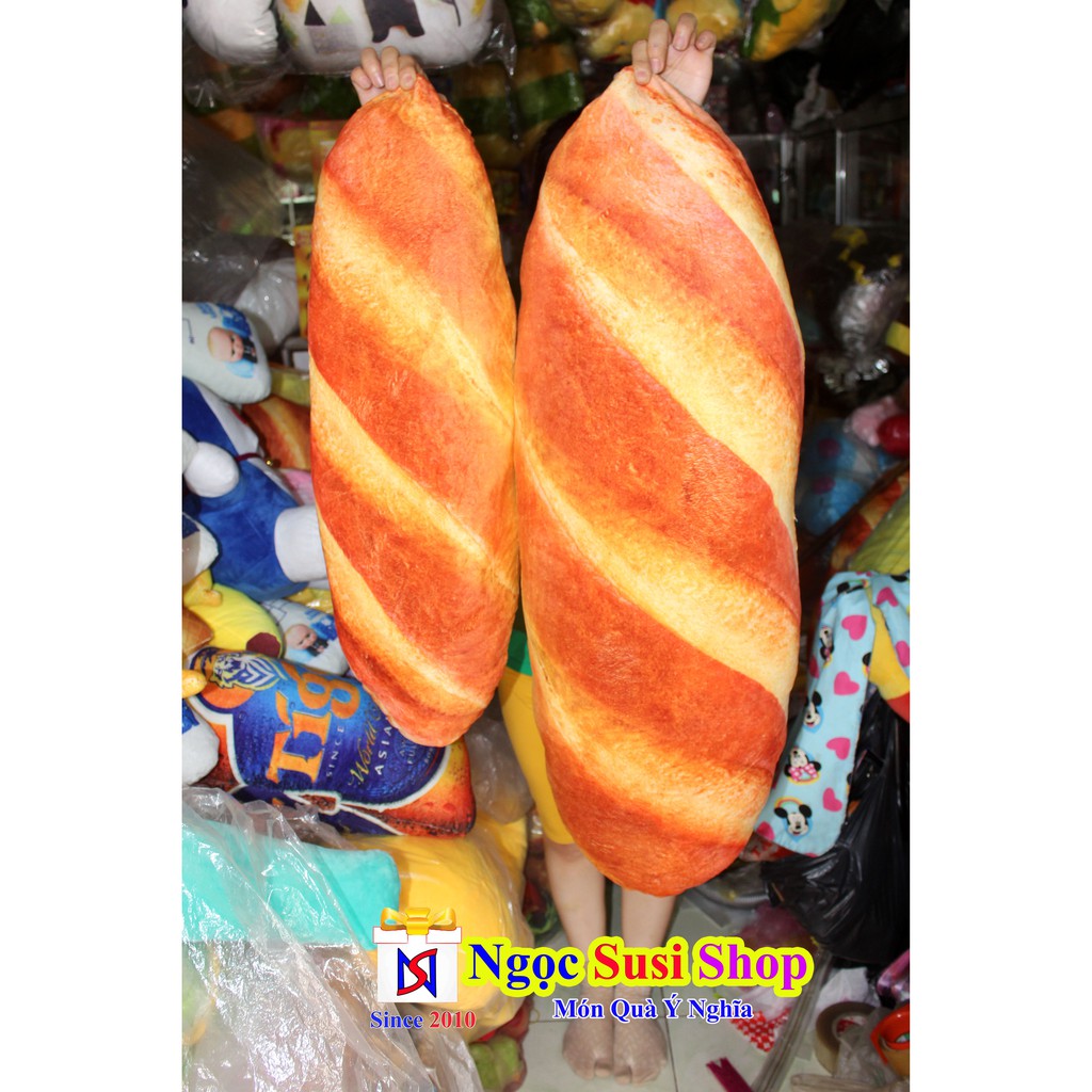 [MUA LÀ CÓ QUÀ] GẤU BÔNG GỐI ÔM BÁNH MÌ 3D CAO CẤP BAO ĐẸP DÙNG ÔM NGỦ TRANG TRÍ - THÚ BÔNG BÁNH MÌ [NHƯ ẢNH]