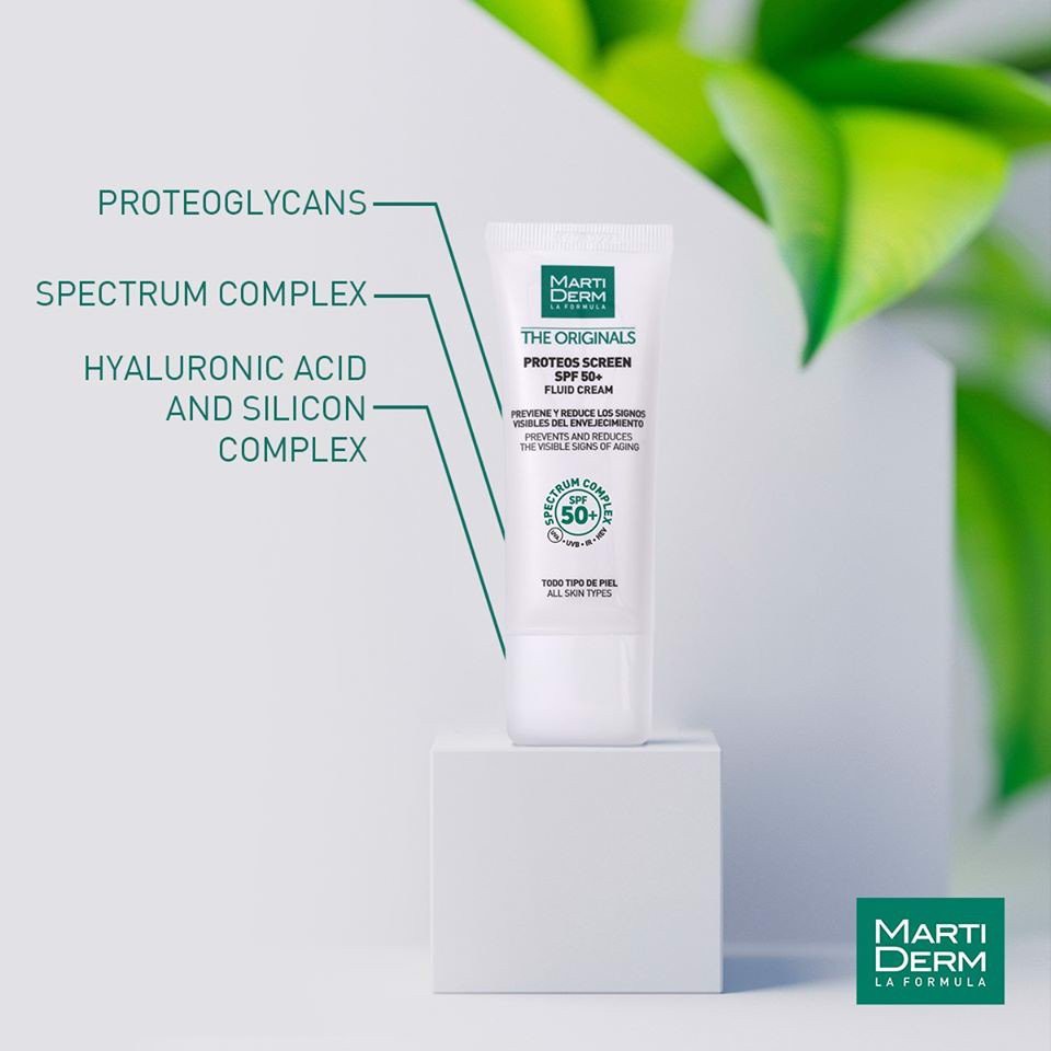 Kem Chống Nắng Vật Lý Ngừa Lão Hóa, Phòng Chống Nám Quay Lại - MartiDerm The Originals Proteos Screen SPF50+