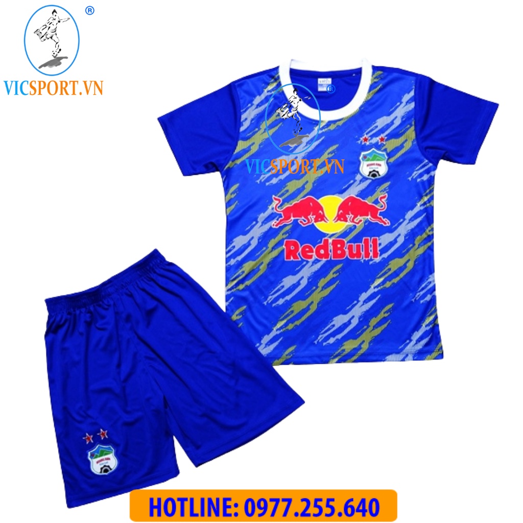 Áo Bóng Đá Trẻ Em HAGL, Quân Áo Đá Banh cho bé CLB HOÀNG ANH GIA LAI 2022 Thun Lạnh - Vicsport