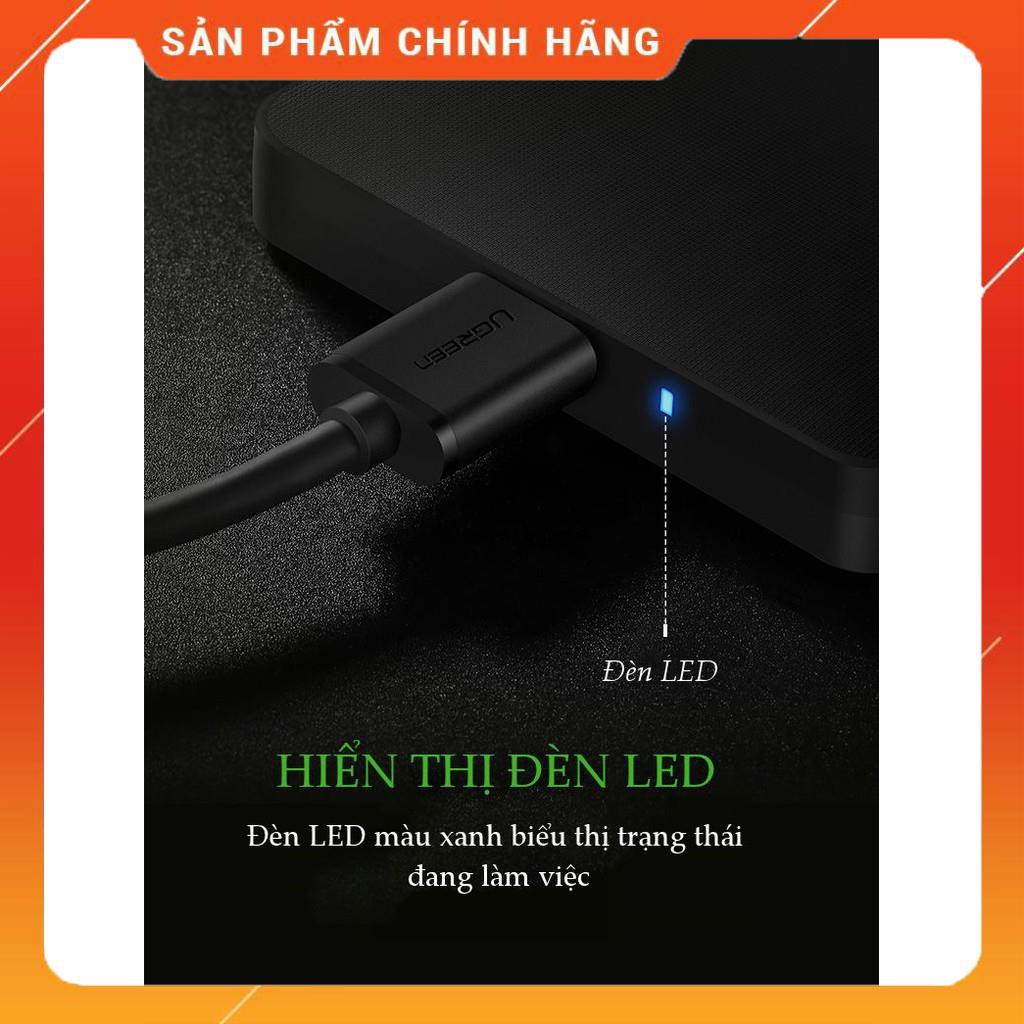 Hộp đựng ổ đĩa cứng 2.5 inch dạng Enclosure, chuẩn SATA UGREEN CM135 50702 dailyphukien