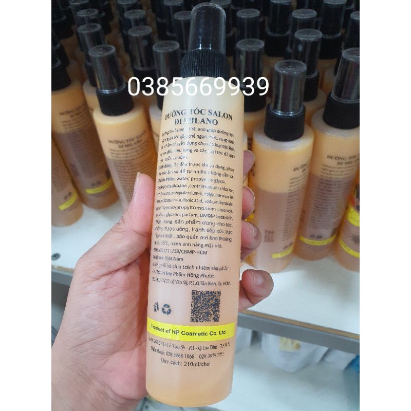 XỊT DƯỠNG SỮA SALON DI MILANO. KÍCH THÍCH MỌC TÓC . HƯƠNG THƠM CỰC NGỌT  SIÊU MƯỢT  210ml