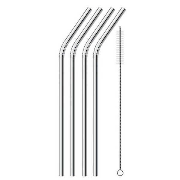 Set 2 ống hút inox kèm cọ rửa  thân thiện môi trường - Đồ dùng nhà bếp