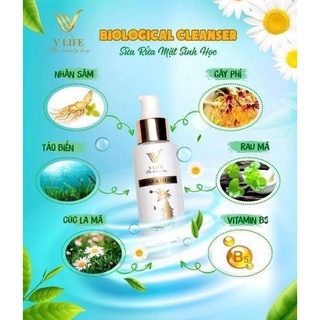 Sữa rửa mặt sinh học vlife 100ml_ date 04/2023
