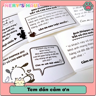 Set tem dán cảm ơn anh shipper nhiều mẫu
