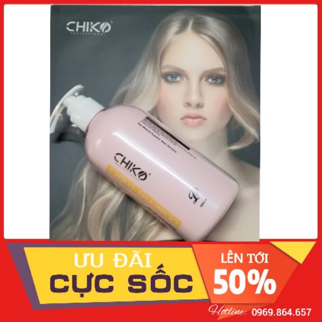 Dầu gội 5in1 chiko -  Thải độc, Kháng dầu, Khóa màu, Hấp, Cân bằng PH
