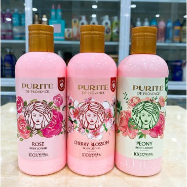 (250ml) Sữa Dưỡng Thể PURITE PROVENCE Chiết Xuất Hương Hoa, Sữa dưỡng thể trắng da Purite By Provence 250ml