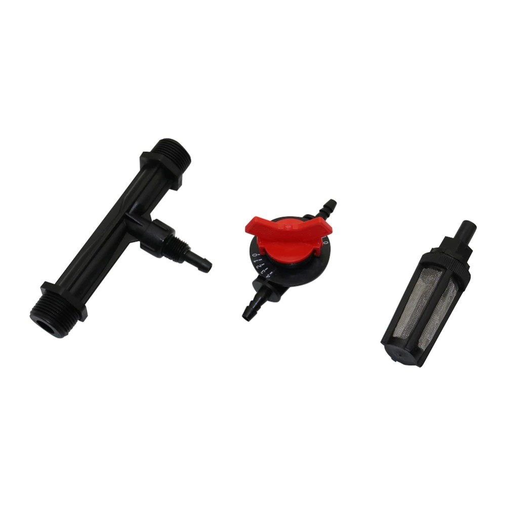Bộ lọc + van chảy 4 tốc độ + khớp nối đầu phun phân bón 1/2“ 3/4” chuyên dùng