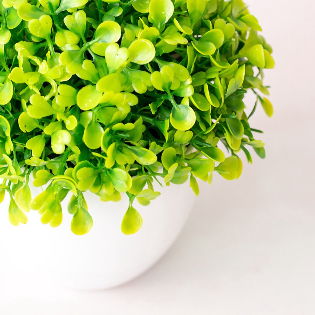 Chậu cây giả hình trái tim bằng nhựa trang trí nhà cửa đẹp mắt