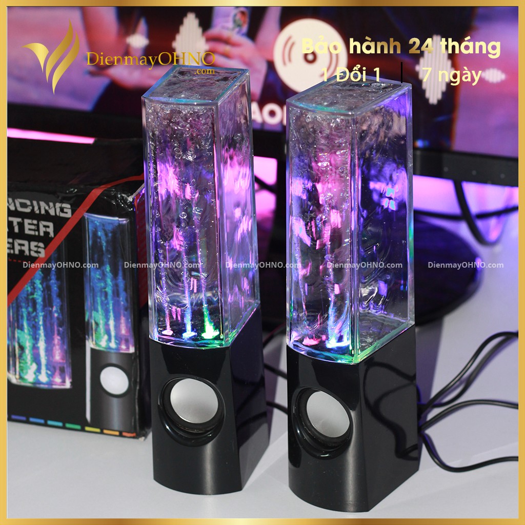 Loa nhạc phun nước 3d đèn led nháy nhảy theo nhạc OHNO Loa máy vi tính pc gaming chơi game để bàn mini led rgb