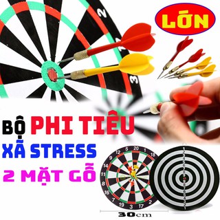 Bảng Phóng Phi Tiêu 2 Mặt 45cm 6 Phi Tiêu Loại Lớn