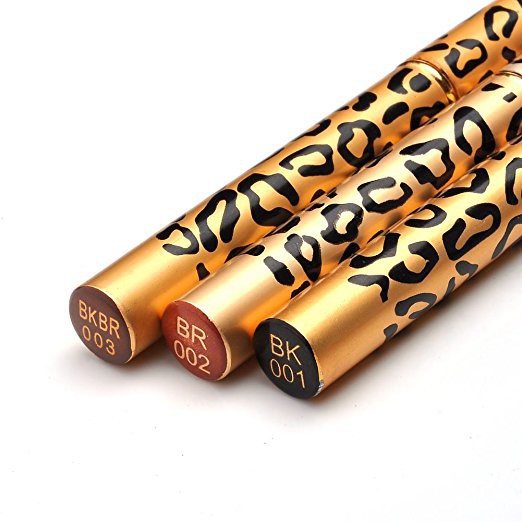 (Hàng Mới Về) Bút Kẻ Lông Mày Màu Đen / Nâu Chống Thấm Nước Kèm Cọ Tiện Dụng | BigBuy360 - bigbuy360.vn