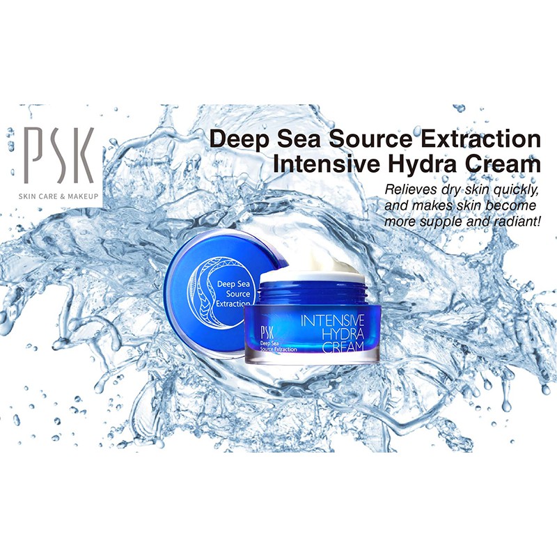 Kem dưỡng ẩm da mặt chiết xuất từ nguồn nước biển sâu PSK Deep Sea Source Extraction Intensive Hydra Cream 30ml