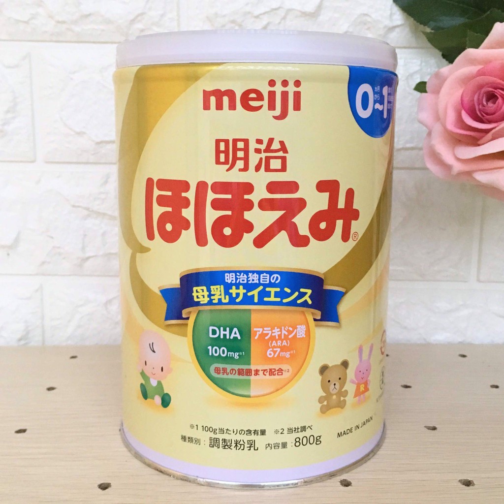 [Nội địa Nhật] Sữa Meiji Nhật Bản Số 0 (800g) Cho Bé 0-1 tuổi.