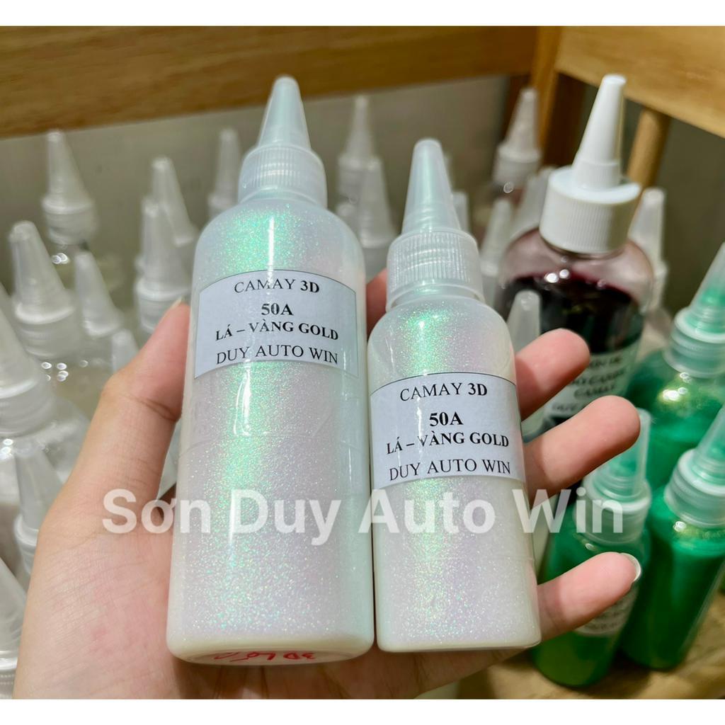 Camay 3D chuyển màu Lá Vàng Gold - Sơn xe máy 1k cao cấp đóng chai 250g, 100g và 50g