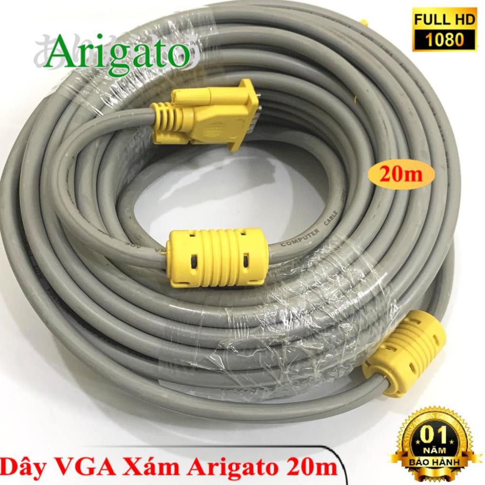 DÂY VGA 20m XÁM ARIGATO | BigBuy360 - bigbuy360.vn