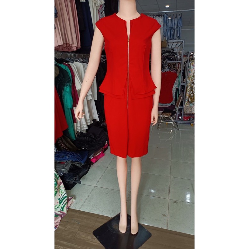 đầm đỏ Vnxk sale