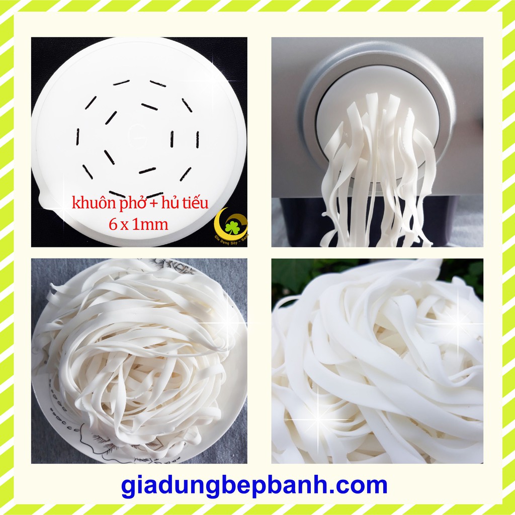 Khuôn phở các size 6mm, 5mm, 4mm, 3mm và 2.5mm - dày 1mm dùng cho máy làm mì Philips