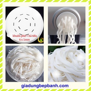 Khuôn phở các size 6mm, 5mm, 4mm, 3mm và 2.5mm - dày 1mm dùng cho máy làm mì Philips