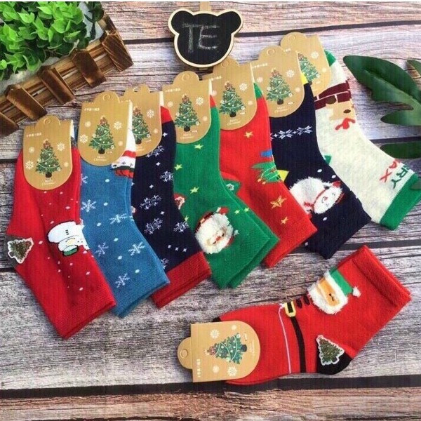 Tất Bé Gái 💞FREESHIP💞 Hình Micky Hoa Cúc Noel Chó Bé - Vớ Chất Liệu Cao Cấp Bé 1=>12 Tuổi