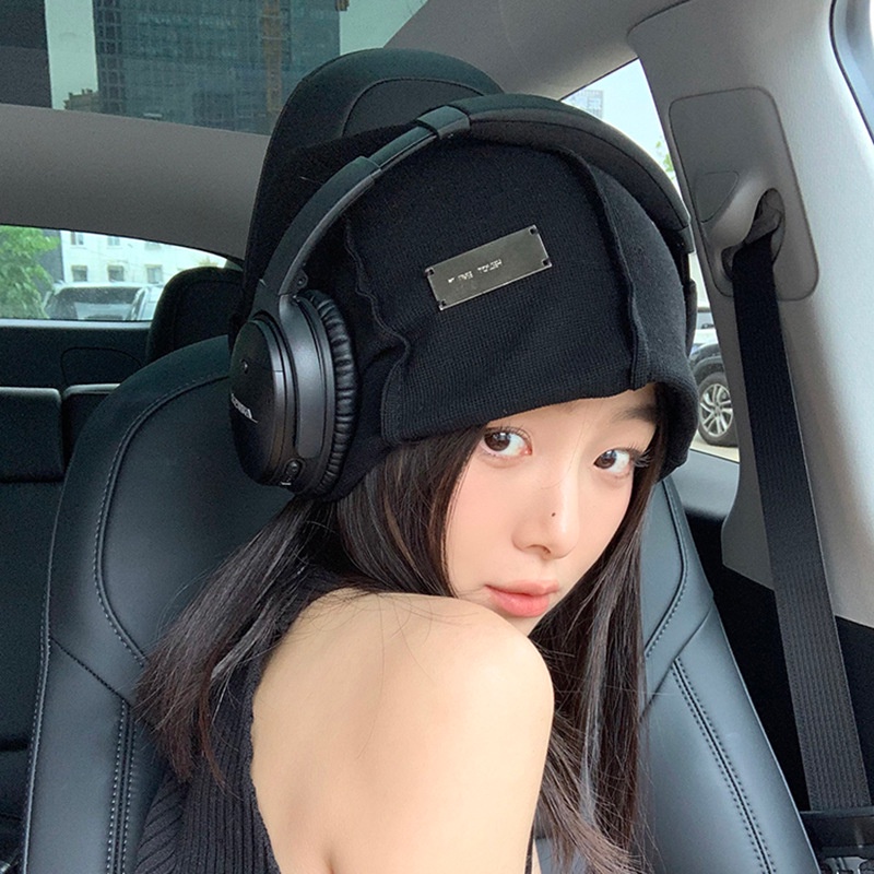 Mũ Lưỡi Trai Màu Trơn Họa Tiết Biển Báo Cá Tính Cho Nữ Ốp