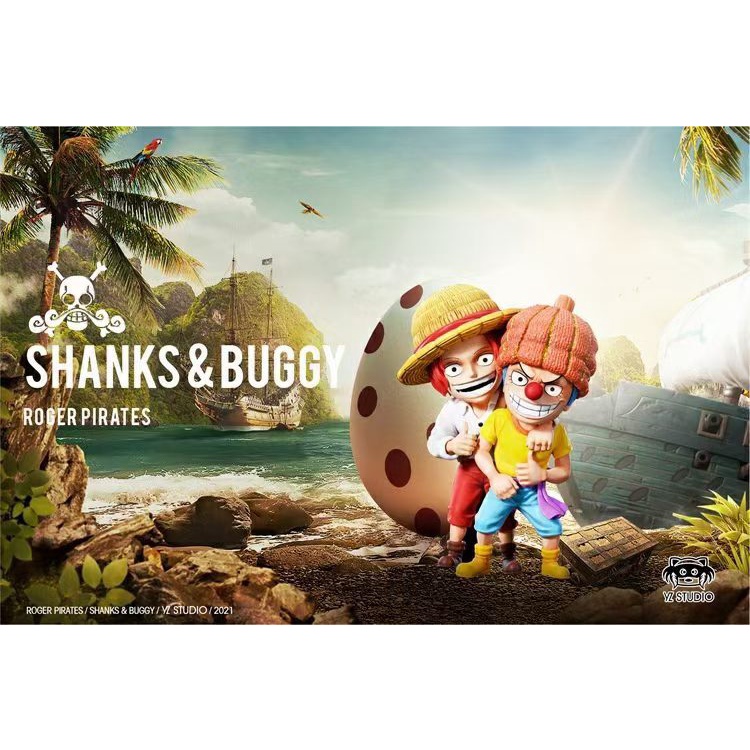 Mô hình One Piece Yz Studio - Shanks & Buggy kid