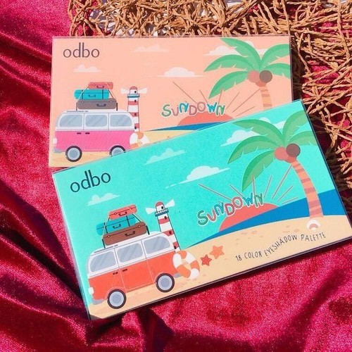Bảng phấn mắt Odbo Sundown 18 Color Eyeshadow Palette New tone 2