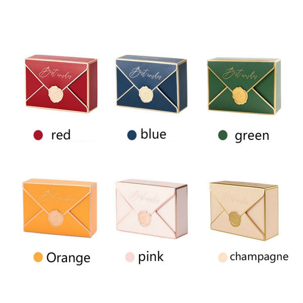 Set 10 hộp giấy đựng kẹo/socola kiểu dáng đơn giản sáng tạo