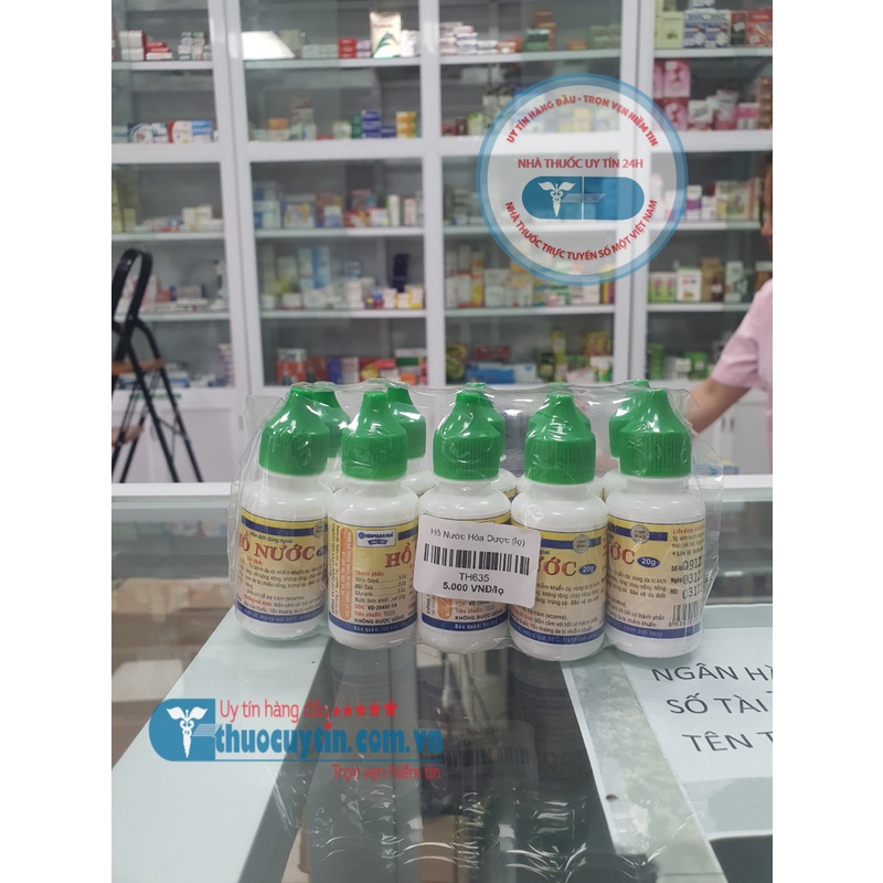 Hồ nước lọ 20ml hỗ trợ viêm da, dịu da, chàm