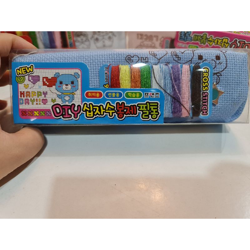 BÓP ĐỰNG ĐỒ THÊU CHỮ THẬP DIY