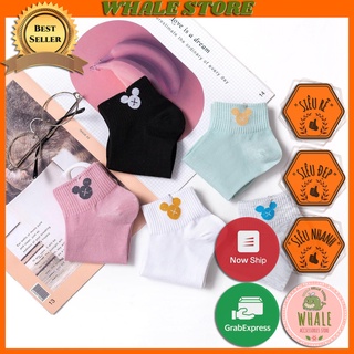 Tất Nữ Cotton Cổ Ngắn Hàn Quốc Chuột Dễ Thương Whale Store - WSTVW6510