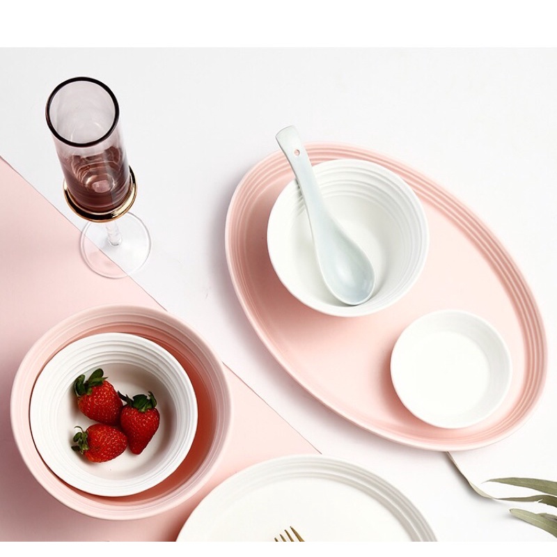 Bộ bát đĩa mix màu pastel phong cách Bắc Âu - Decor bàn ăn sang trọng