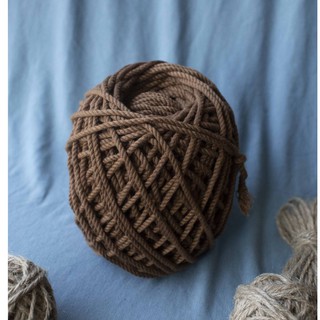 [Ảnh thật] Dây thừng cotton màu Nâu socola size 3mm thắt Macrame