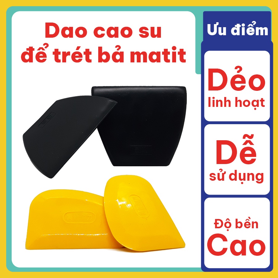 Dao trét bả matit cao su mềm dẻo, linh hoạt