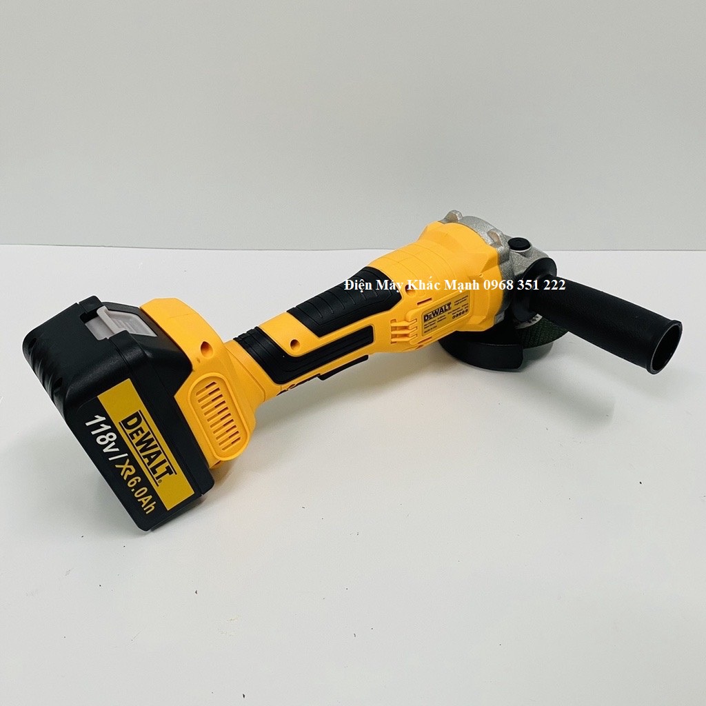 Máy Mài Pin DeWaLT Cao Cấp - Tặng Bộ Lam Xích, Động Cơ Không Chổi Than ( Công Tắc Bóp)