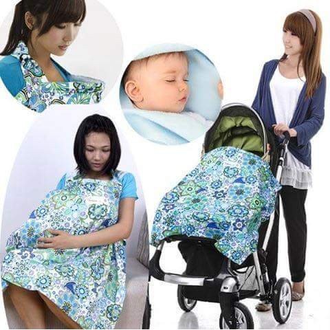 Áo choàng che bé bú cotton đẹp màu ngẫu nhiên - Khăn choàng cho con bú