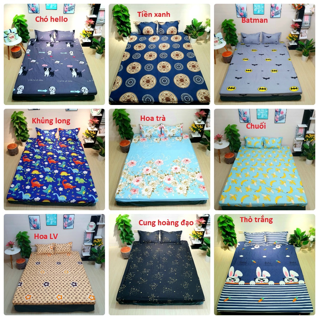 Vỏ gối ôm poly cotton đồng màu với các bộ ga gối, vỏ áo gối ôm người lớn 35x105cm