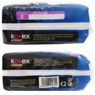 Băng vệ sinh KOTEX siêu ban đêm (4 miếng x 28cm)