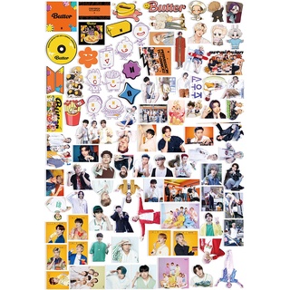 Set 94 Miếng Dán Hình BTS Trang Trí Dễ Thương