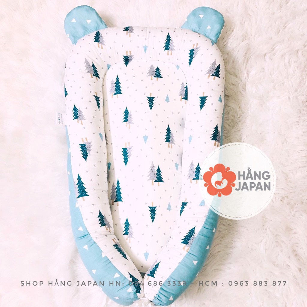 Nôi ngủ chung giường MONMON (không kèm gối nằm) 60 x 100cm cho bé từ sơ sinh màu ngẫu nhiên