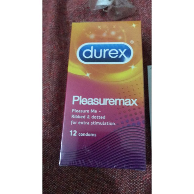4 hộp bao cao su Durex Pleasuremax CÓ GAI TĂNG KHOÁI CẢM CHO BẠN TÌNH hộp 48 bcs