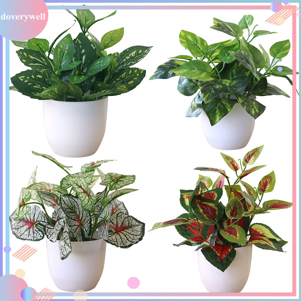 Chậu Cây Giả Để Bàn Trang Trí Nhà Cửa / Văn Phòng